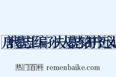 唐代墓志汇编·孙夫人墓志铭并序近义词是什么意思的图片